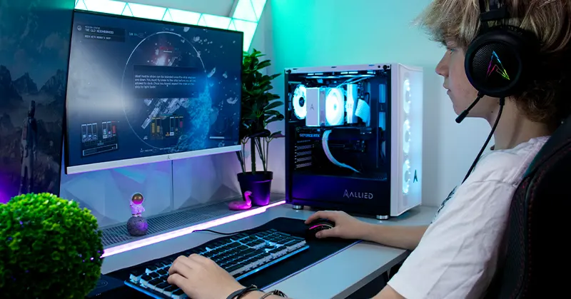 An Allied Patriot custom-built gaming PC with smart upgrades for gamers of all tiers.
